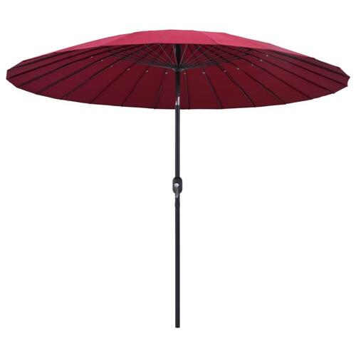 Parasol med aluminiumstang 270 cm bordeauxrød