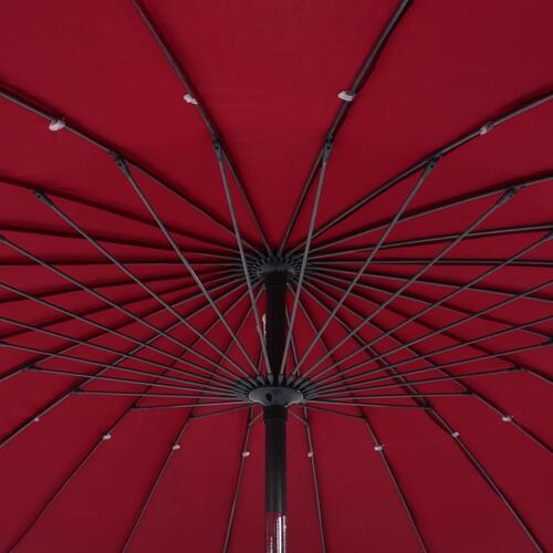 Parasol med aluminiumstang 270 cm bordeauxrød