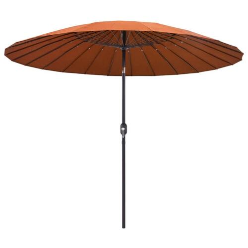 Parasol med aluminiumstang 270 cm terracotta