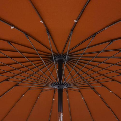 Parasol med aluminiumstang 270 cm terracotta