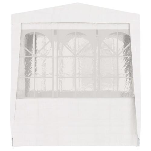 Festtelt med sidevægge 2x2 m 90 g/m² hvid