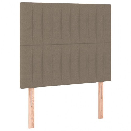 Kontinentalseng med madras 90×200 cm - stof gråbrun