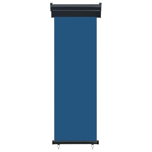 Sidemarkise til altan 65x250 cm blå