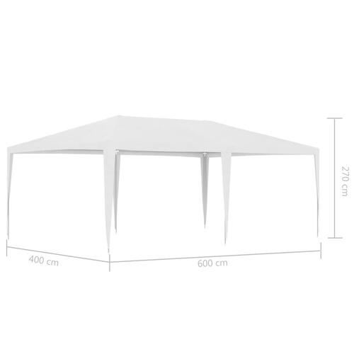 Festtelt 4x6 m hvid