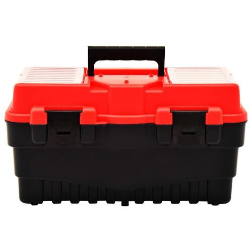 Værktøjskasse 462x256x242 mm plastik rød