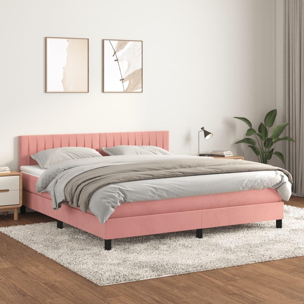 Kontinentalseng Med Madras Fløjl - 180 x 200 cm / Lodrette striber
