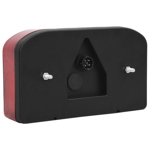 Trailerlygter 2 stk. 23x6x13 cm 12 V klassisk pære rød