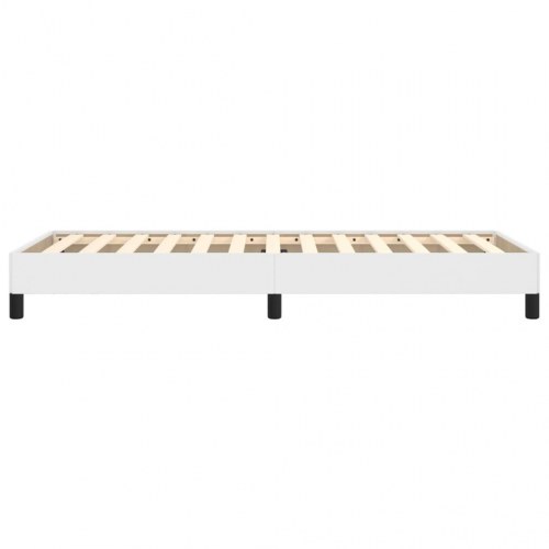 Sengeramme 100x200 cm i hvidt kunstlæder