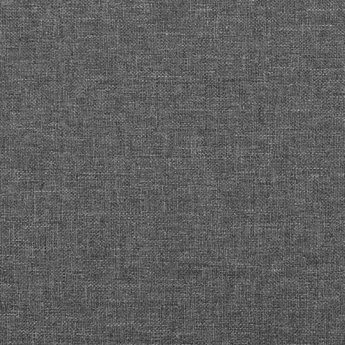 Kontinentalseng med madras 90x200 cm stof mørkegrå