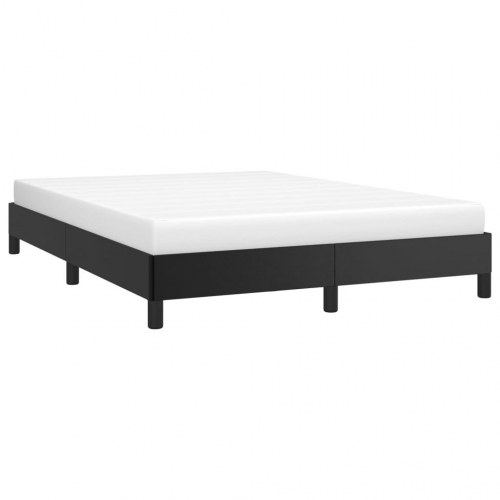 Sengeramme 140x190 cm i sort kunstlæder