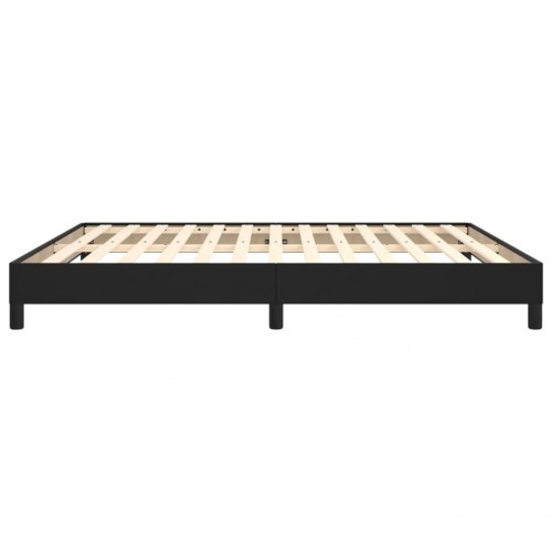 Sengeramme 180x200 cm kunstlæder sort