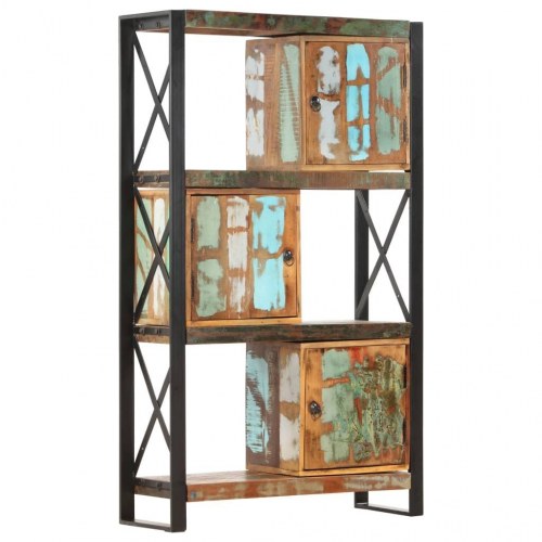 Bogreol 90x30x150 cm massivt genbrugstræ