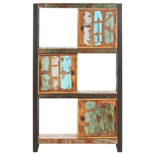 Bogreol 90x30x150 cm massivt genbrugstræ