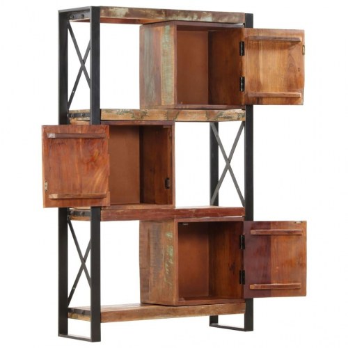 Bogreol 90x30x150 cm massivt genbrugstræ