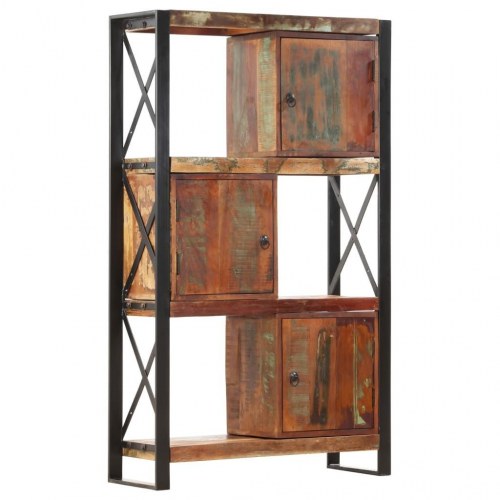Bogreol 90x30x150 cm massivt genbrugstræ