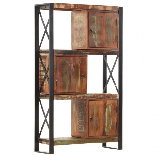 Bogreol 90x30x150 cm massivt genbrugstræ