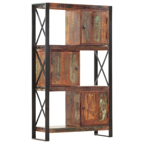 Bogreol 90x30x150 cm massivt genbrugstræ