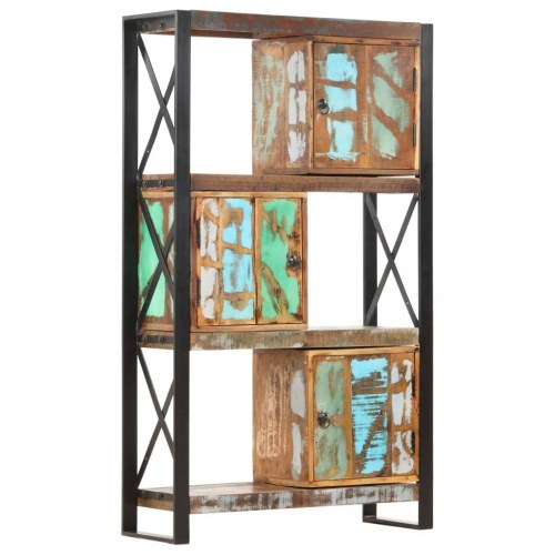 Bogreol 90x30x150 cm massivt genbrugstræ