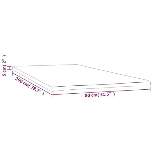 Topmadras 80x200x5 cm