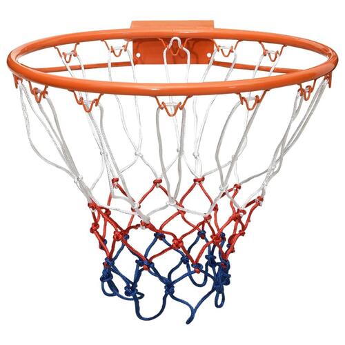 Basketkurv 39 cm stål orange
