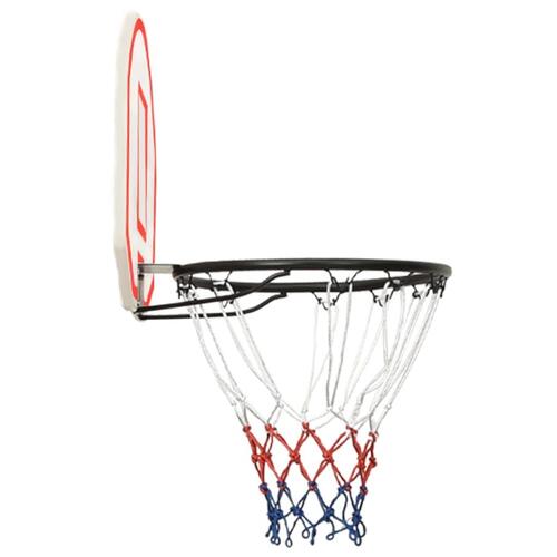 Basketballkurv med plade 71x45x2 cm polyethylen hvid