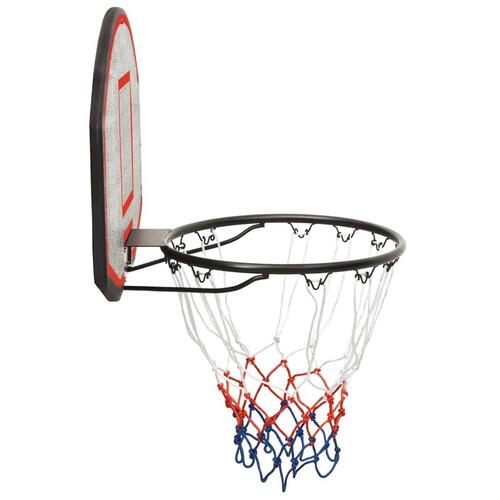 Basketballkurv med plade 71x45x2 cm polyethylen sort