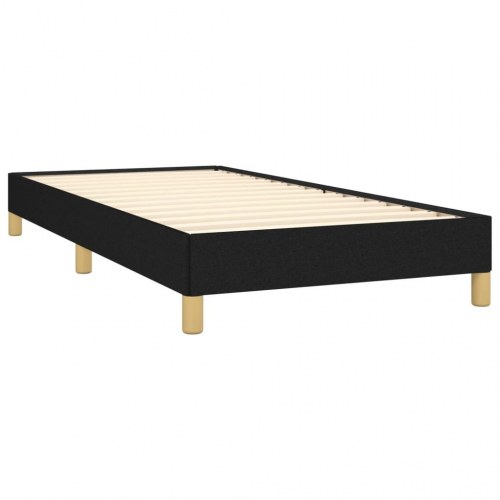 Kontinentalseng med madras 80×200 cm - stof, sort