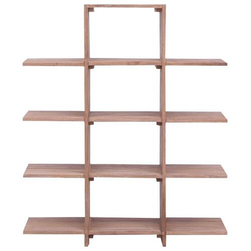 Bogreol 100x30x120 cm massivt teaktræ