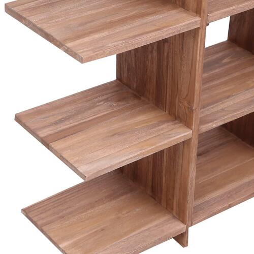 Bogreol 100x30x120 cm massivt teaktræ