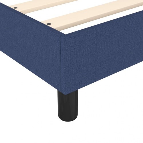 Kontinentalseng med madras 100×200 cm - stof, blå