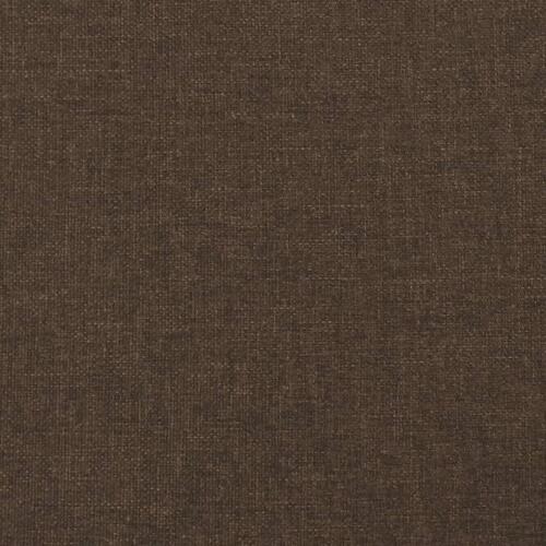 Kontinentalseng med madras 140x190 cm stof mørkebrun