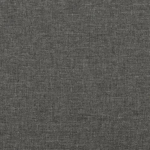 Kontinentalseng med madras 140x200 cm stof mørkegrå