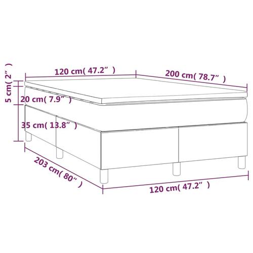 Kontinentalseng 120x200 cm stof cremefarvet