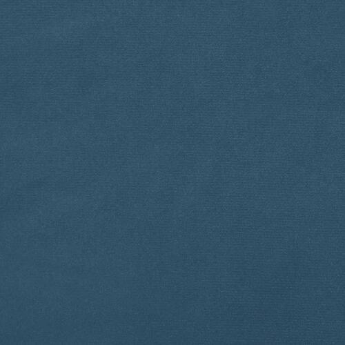 Springmadras med pocketfjedre 80x200x20 cm fløjl mørkeblå