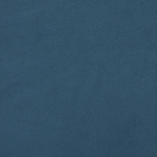 Springmadras med pocketfjedre 90x200x20 cm fløjl mørkeblå