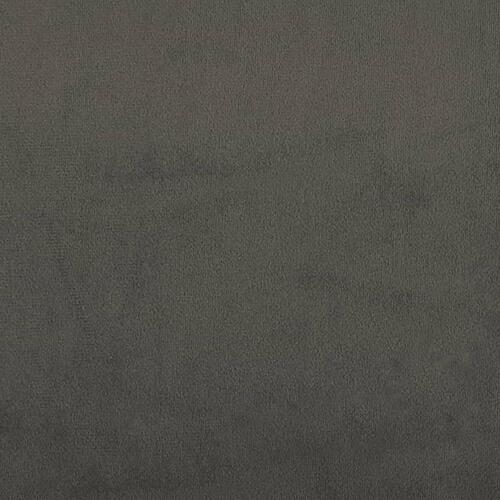 Springmadras med pocketfjedre 100x200x20 cm fløjl mørkegrå