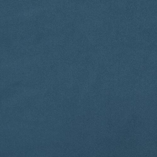 Springmadras med pocketfjedre 140x190x20 cm fløjl mørkeblå