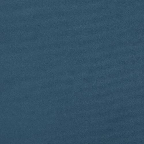 Springmadras med pocketfjedre 180x200x20 cm fløjl mørkeblå
