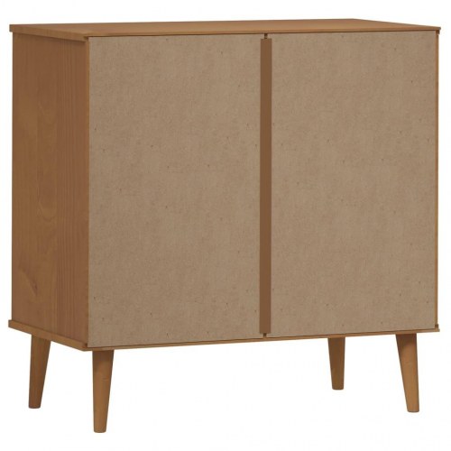 Kommode MOLDE 80×40×80 cm i massivt fyrretræ - brun