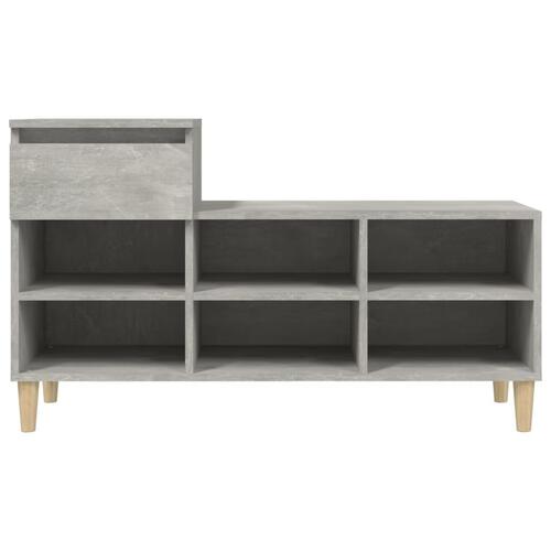 Skoreol 102x36x60 cm konstrueret træ betongrå