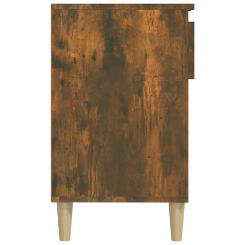 Skoskab 102x36x60 cm konstrueret træ røget egetræsfarve