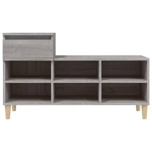 Skoskab 102x36x60 cm konstrueret træ grå sonoma-eg
