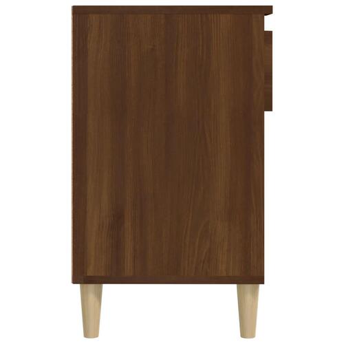 Skoskab 102x36x60 cm konstrueret træ brun egetræ