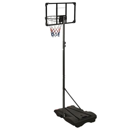 Basketballstativ med plade 216-250 cm polycarbonat transparent