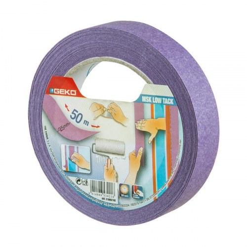 Geko malertape - violet papir, 25 mm x 50 m
