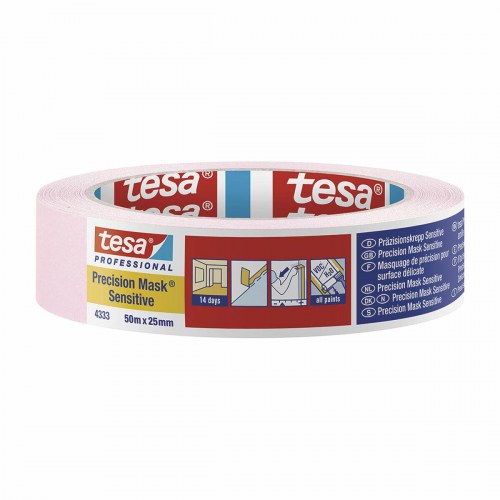 TESA Precision Mask Sensitive malertape - pink, 50 m x 25 mm