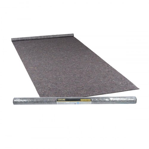 Absorberende gulvtæppe i fleece - brun, 1 × 10 m