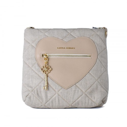 Laura Ashley DIXIE-CREAM skuldertaske - grå, 24 × 24 × 9 cm
