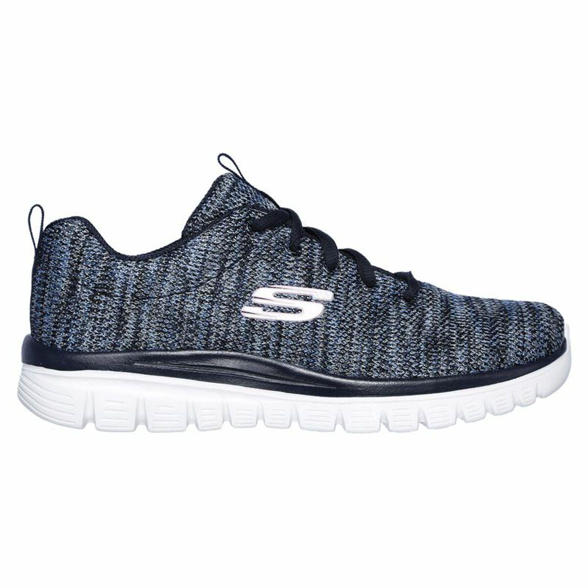 Nedsat 215 DKK Sportssneakers Damer Skechers Graceful Twisted Fortune Morkebla Dame Pa Tilbud 0192283360909