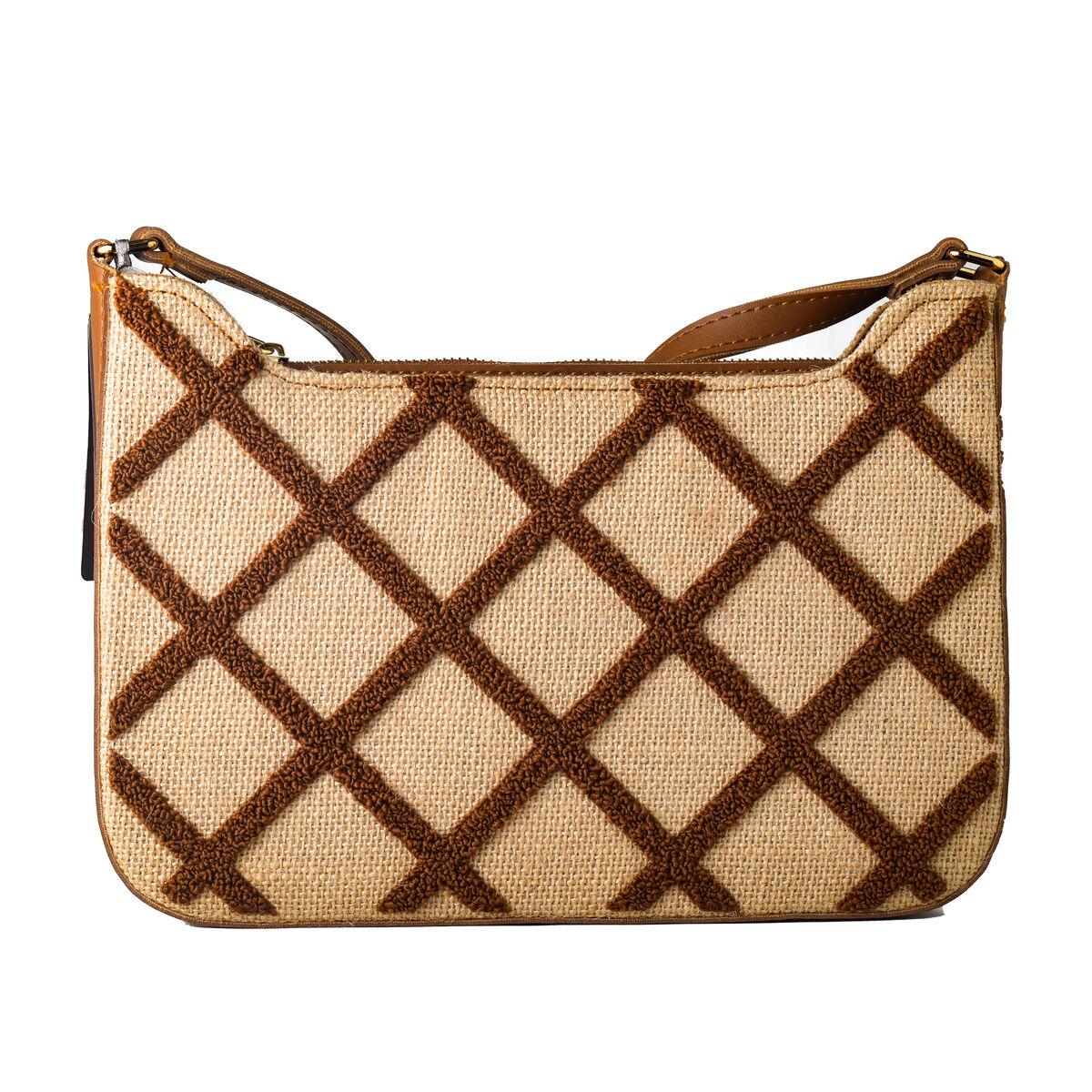Laura Ashley skuldertaske SALWAY-QUILTED-TAN - brun 28 × 17 × 7 cm